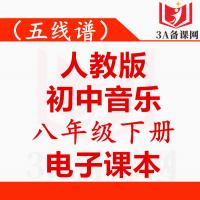 【下载PDF】人教版八年级下册音乐电子课本电子教材五线谱